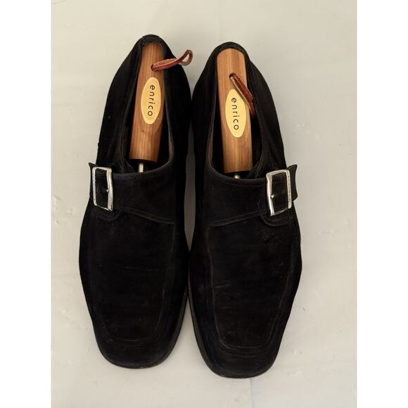 Vintage Moreschi Made Exclusively For Enrico Black Italian Loafers Size 9.5 main image 7